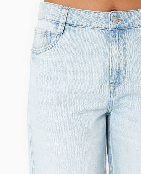 Jean baggy taille haute bleu clair - Pimkie