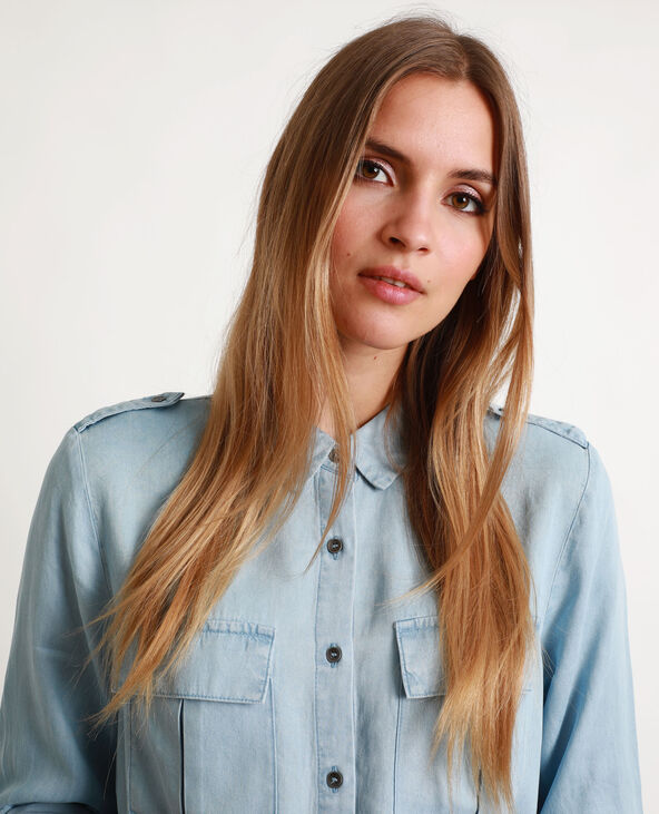 Chemise en jean Jean bleached - Pimkie
