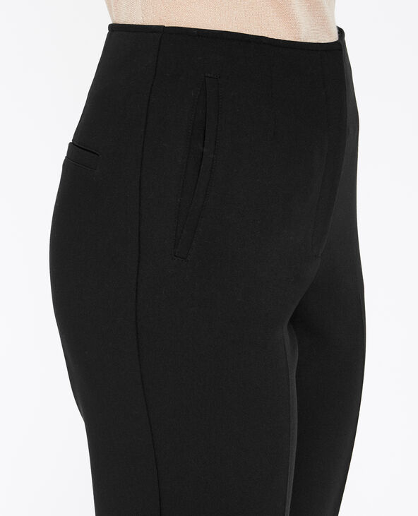 Pantalon cigarette taille haute noir - Pimkie