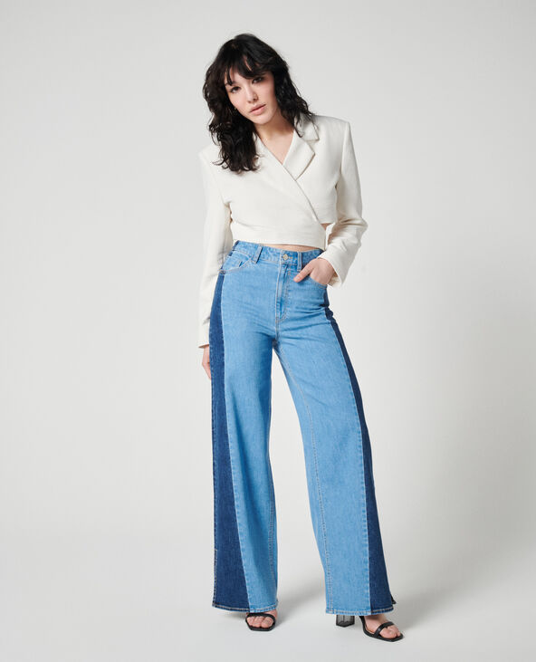 Jean bicolore femme outlet