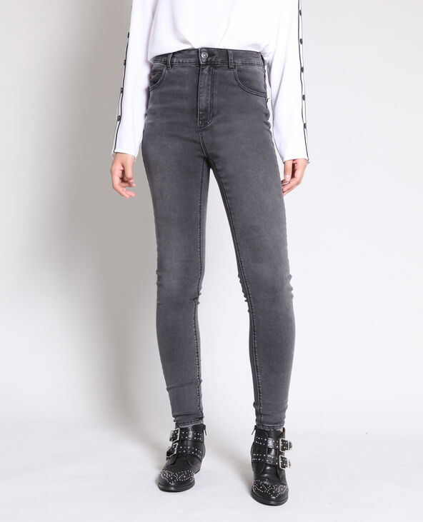 Jean femme gris foncé top