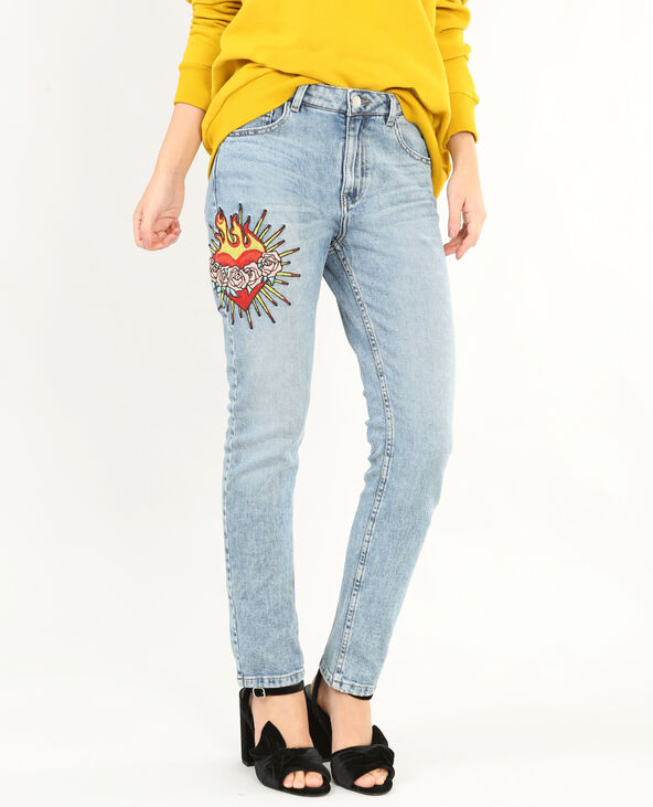 Jean brodé pimkie sale