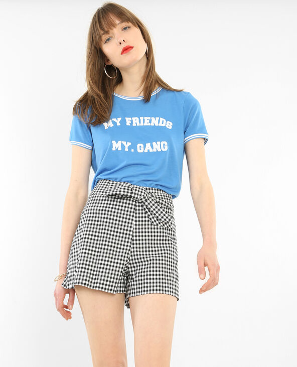T-shirt message bleu - Pimkie