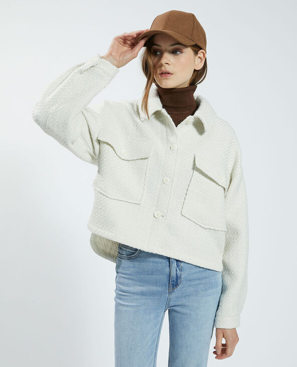 Surchemise en maille blanc - Pimkie
