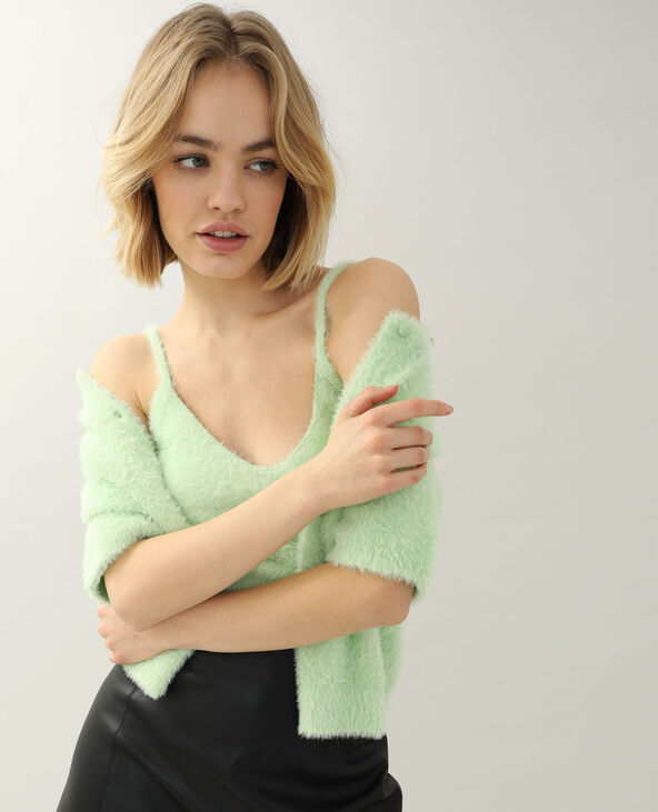 Gilet manches courtes vert clair - Pimkie