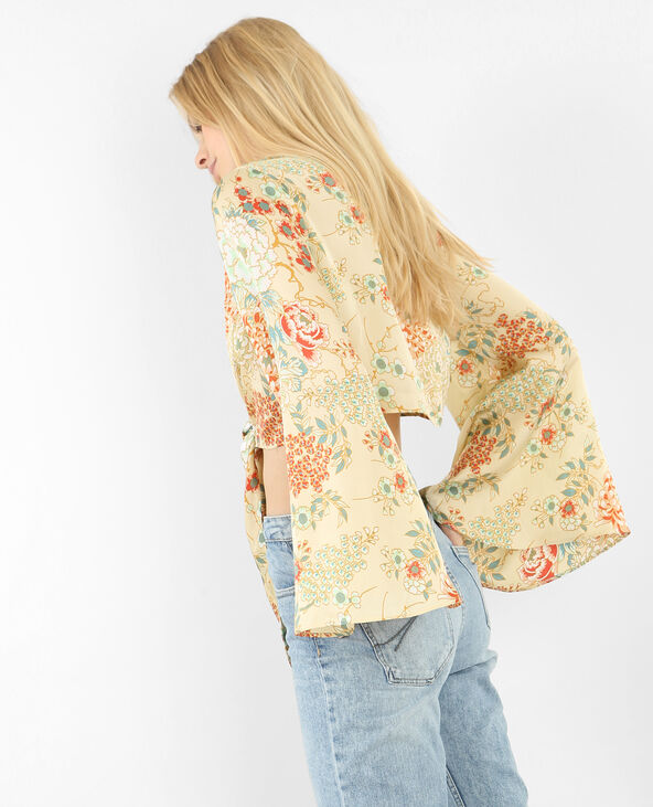 Gilet boléro satiné blanc - Pimkie