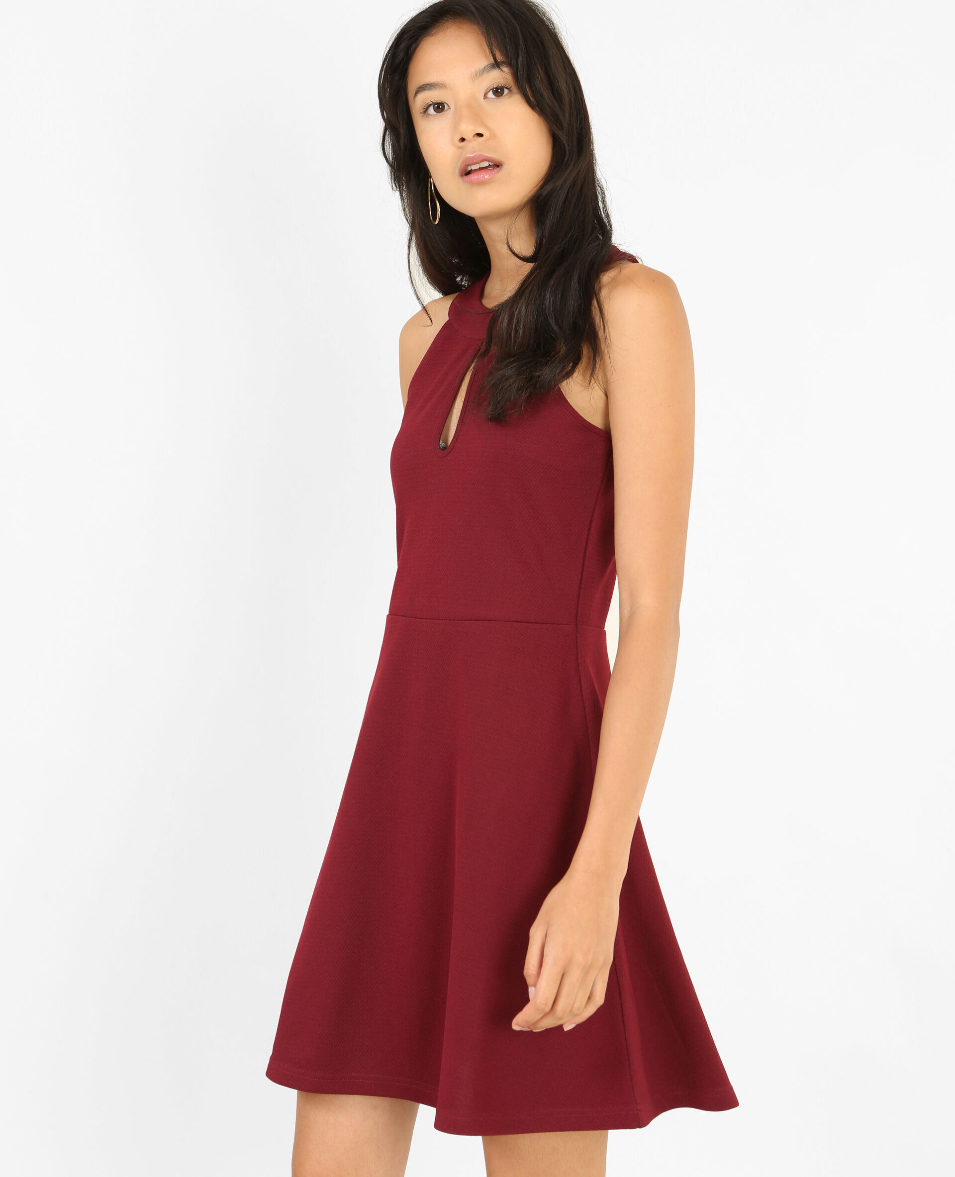 robe patineuse bordeaux