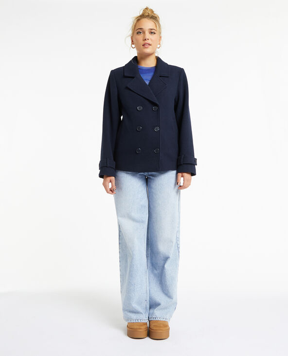 Manteau style caban bleu marine - Pimkie