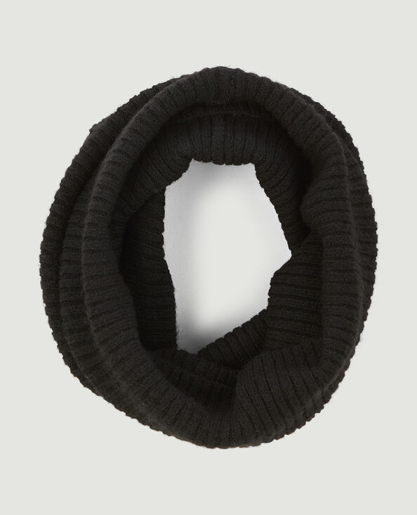 Snood en maille côtes plates. noir - Pimkie