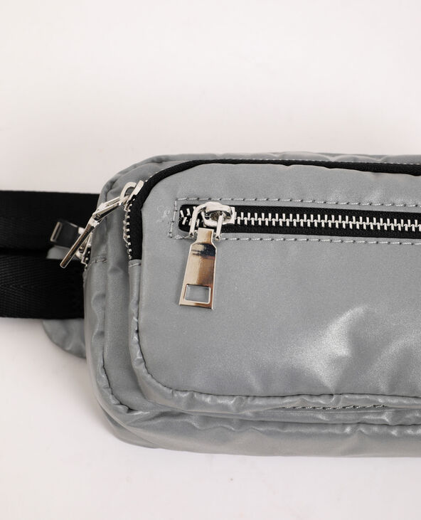 Sac banane matière réflechissante argenté - Pimkie