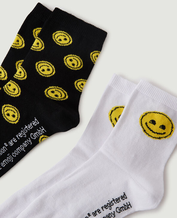 Lot de 2 paires de chaussettes Smiley jaune - Pimkie