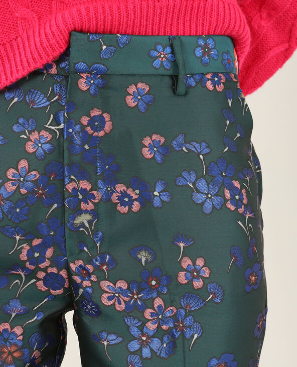 Pantalon city satiné vert foncé - Pimkie