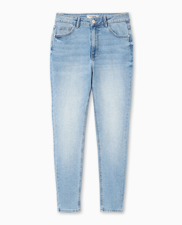 Jean skinny taille haute bleu clair - Pimkie