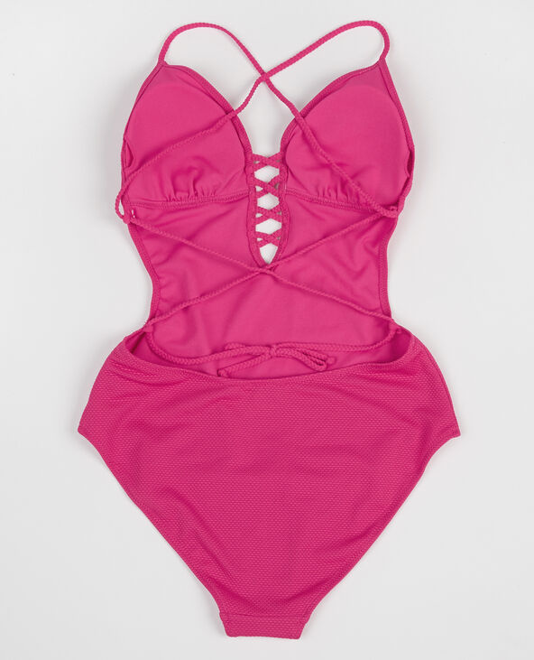 Maillot de bain une pièce rose fuchsia - Pimkie