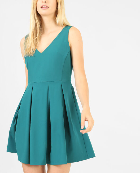 Robe patineuse vert foncé - Pimkie