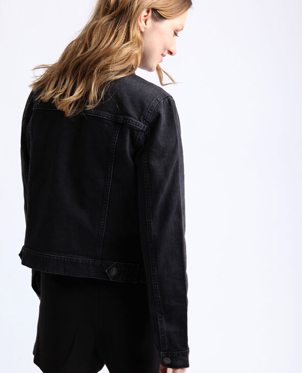Veste en jean noir pimkie new arrivals