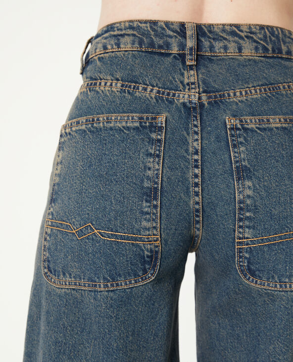 Jean baggy taille regular effet dirty jaune ocre - Pimkie