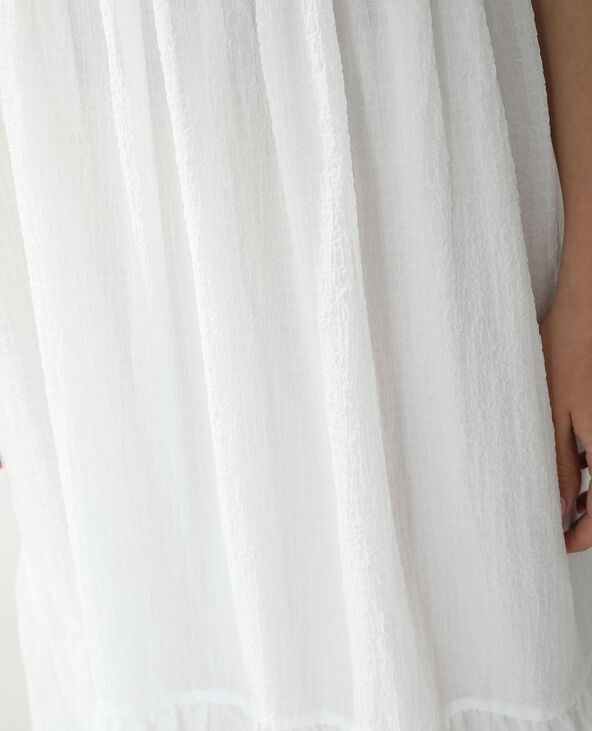 Robe longue vaporeuse blanc - Pimkie
