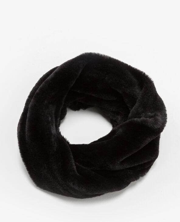 Col en fausse fourrure noir - Pimkie