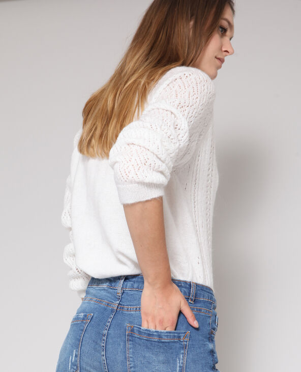 Gilet ajouré écru - Pimkie