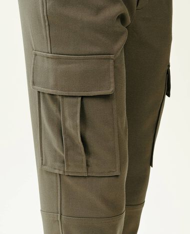 Pantalon cargo uni vert kaki - Pimkie
