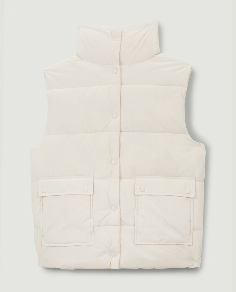 Doudoune sans manches beige - Pimkie