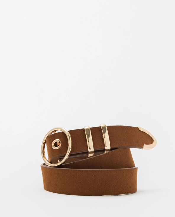 Ceinture marron camel - Pimkie