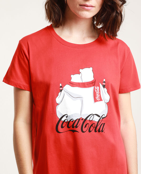 T-shirt Coca-Cola rouge - Pimkie