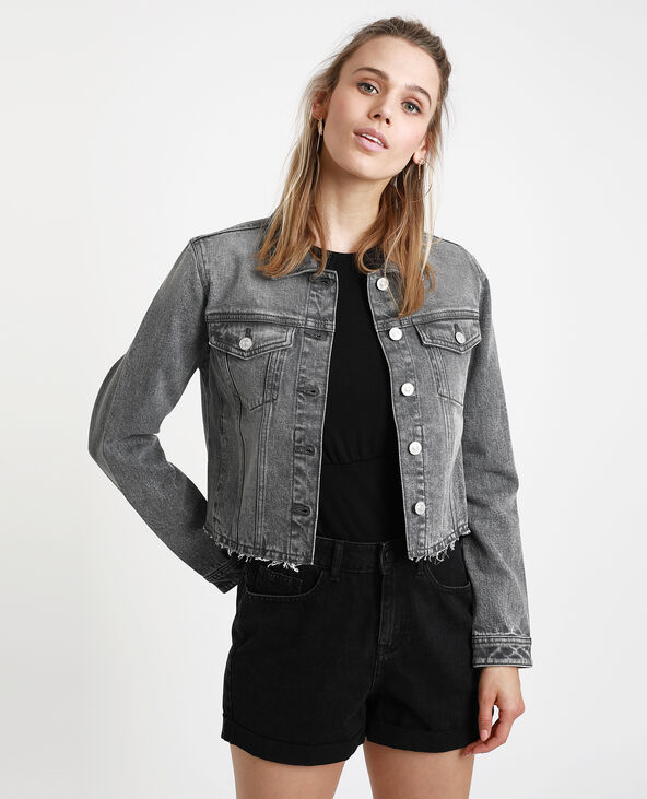 Veste en jean courte