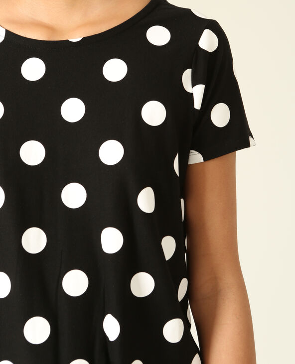 T shirt a pois femme hot sale