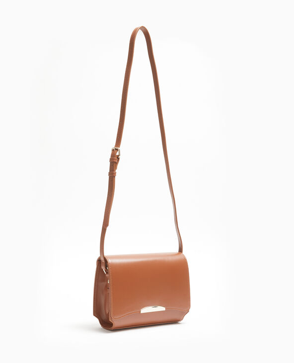 Sac boxy en simili cuir marron - Pimkie