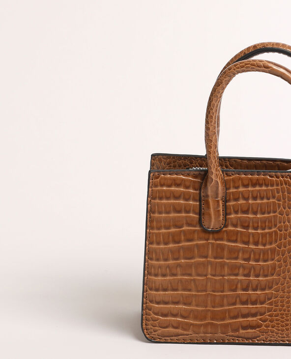 Mini sac croco beige - Pimkie
