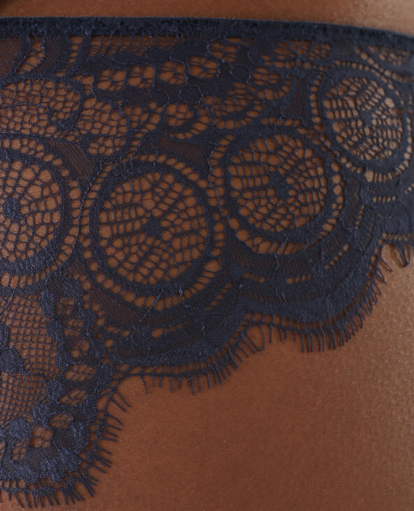 Culotte dentelle bleu marine - Pimkie