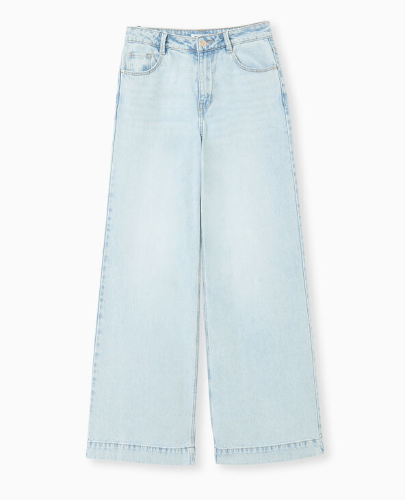 Jean wide taille regular bleu clair - Pimkie