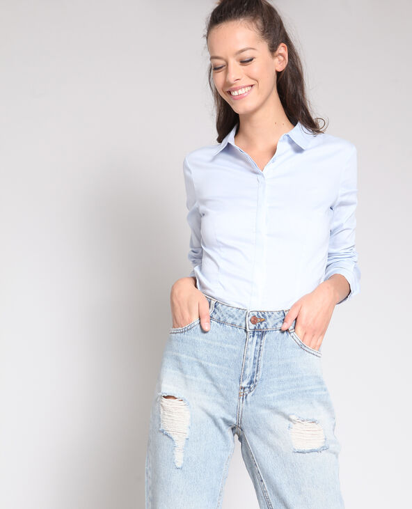 Chemise basique bleu - Pimkie