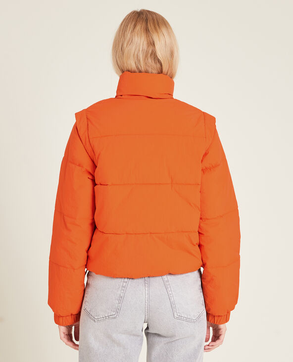Doudoune courte orange - Pimkie