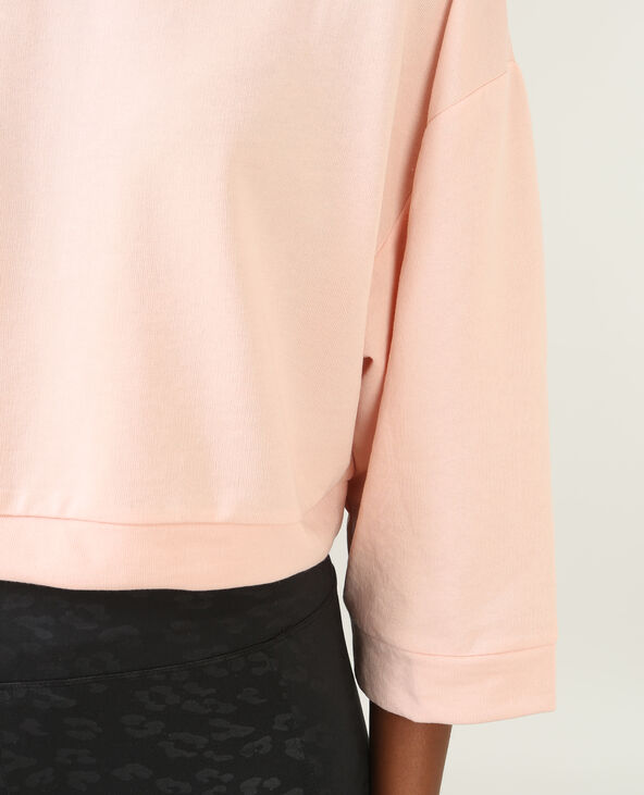 Sweat cropped sport rose clair - Pimkie