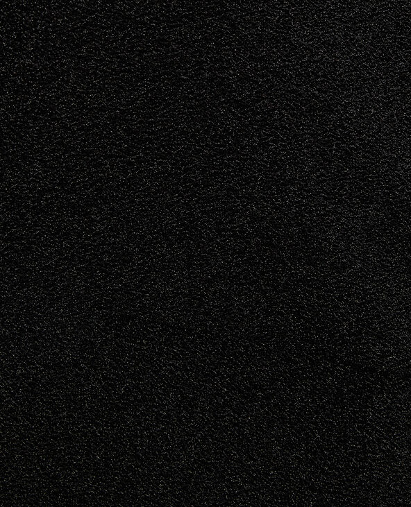 Robe courte effet cache-cœur et liens coulissés noir - Pimkie