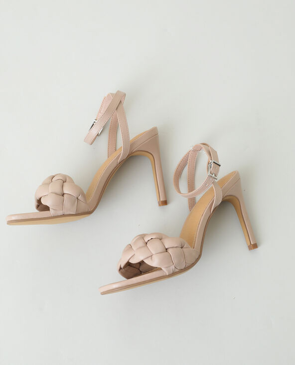 Sandales tressees a talons aiguilles Pimkie