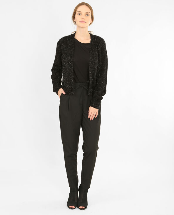 Gilet court brillant noir - Pimkie