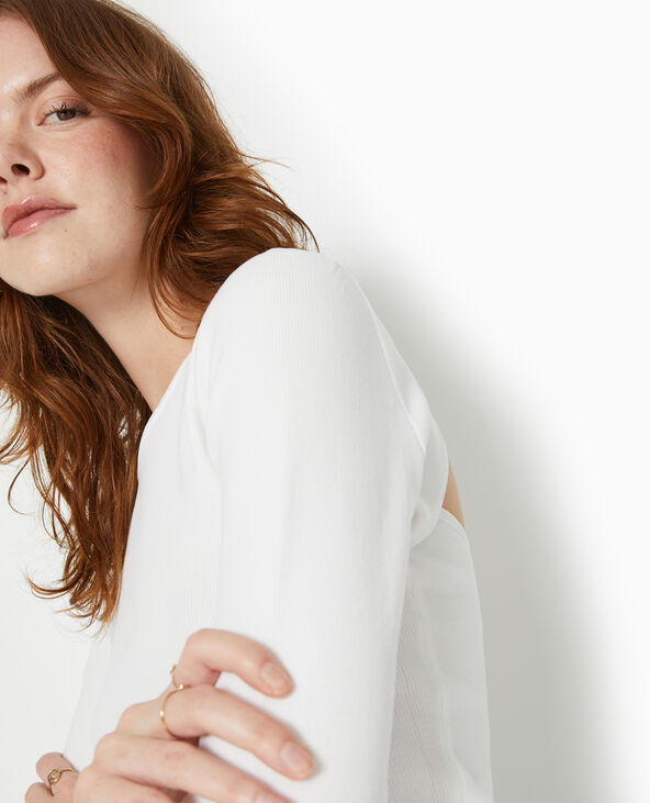 Pull fin avec dos-nu blanc - Pimkie