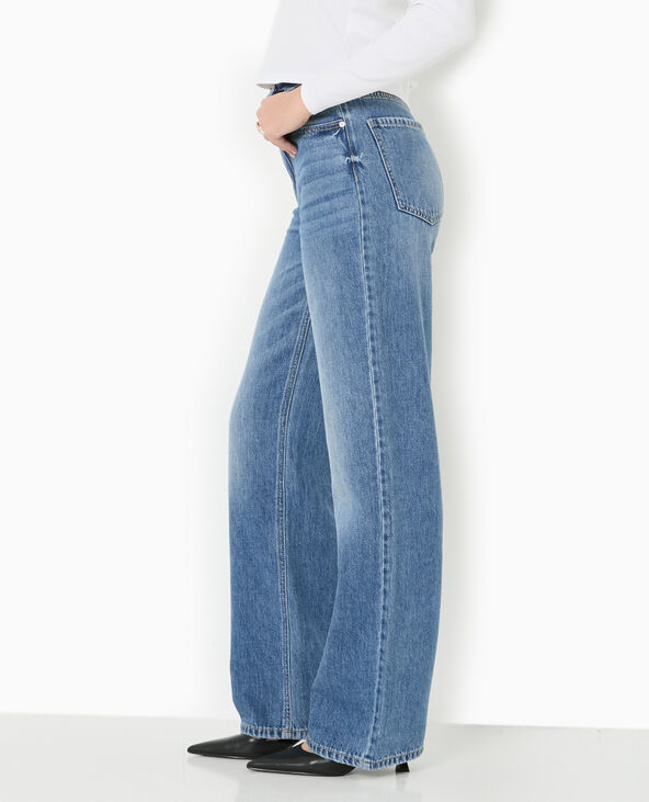 Jean wide taille haute bleu - Pimkie