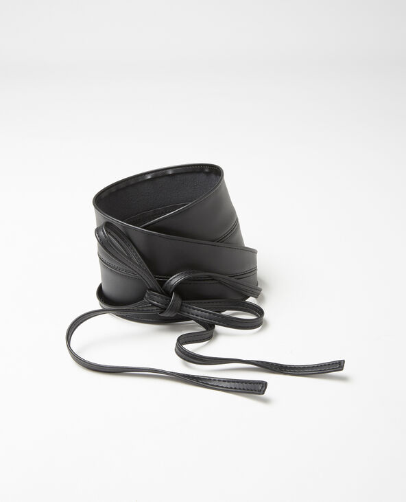 Ceinture à nouer noir - Pimkie