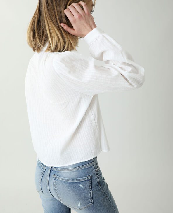 Chemise à motifs fantaisie et à maxi col blanc - Pimkie