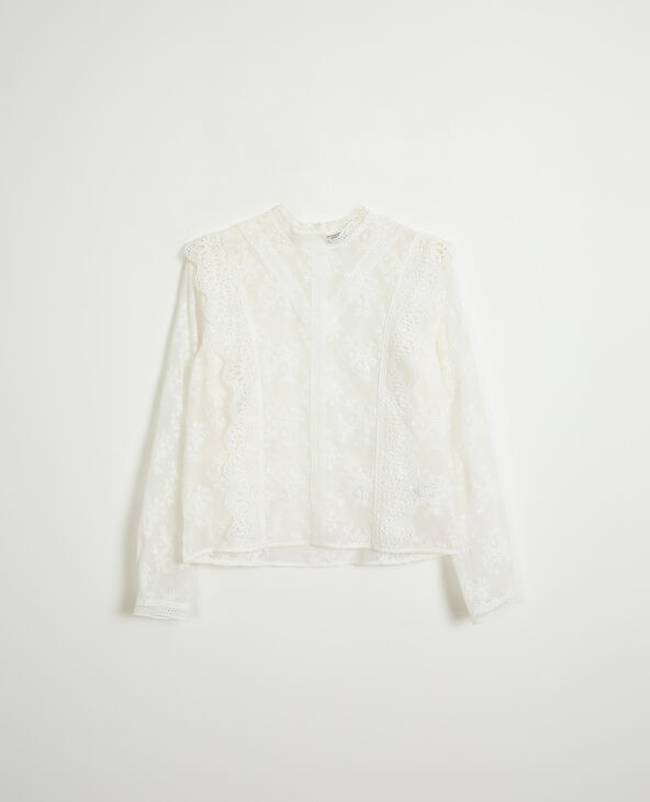 Blouse en dentelle blanc - Pimkie