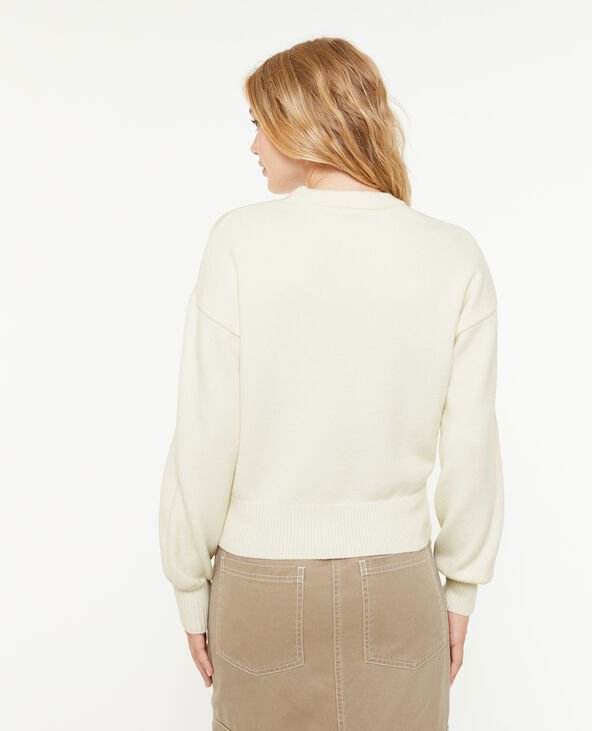 Pull col rond écru - Pimkie