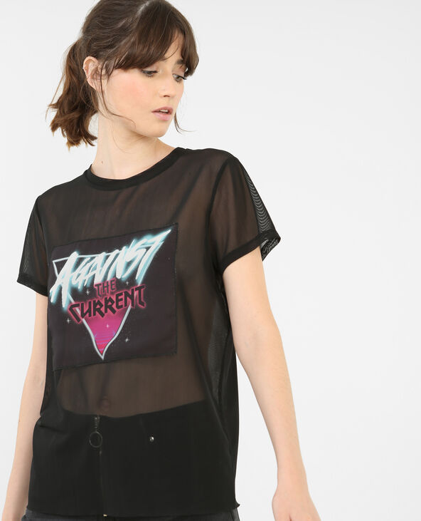 T-shirt graphique noir - Pimkie