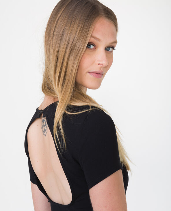 Robe bodycon à dos ouvert noir - Pimkie