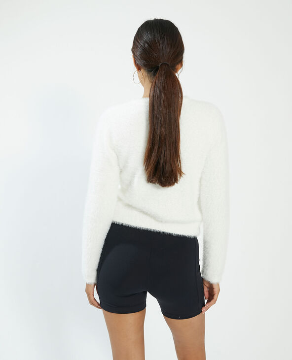 Gilet tout doux boutonné blanc - Pimkie