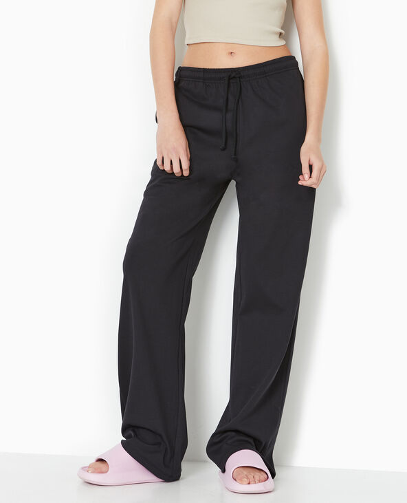 Pantalon de jogging droit noir - Pimkie